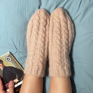 Handmade knitted (alpaca yarn) socks